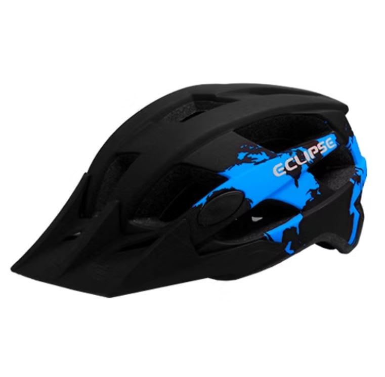 CASCO MTB ECLIPSE MOD-ENDURO NEGRO-AZUL L1