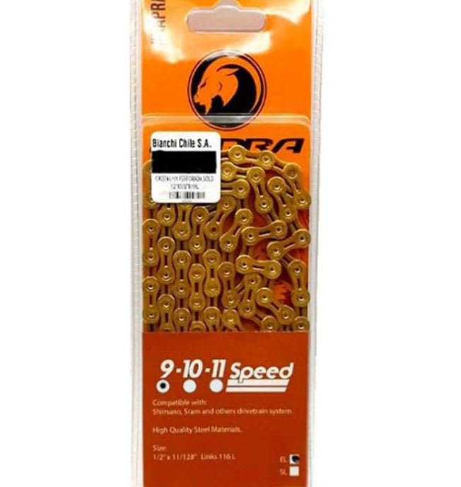 CADENA 9V PERFORADA GOLD 1/2 KAPRA1