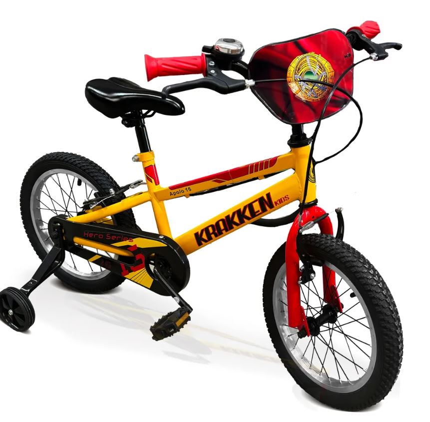 Bicicletas Mtb Boy Steel Hero 16 Krakken Amarillo3