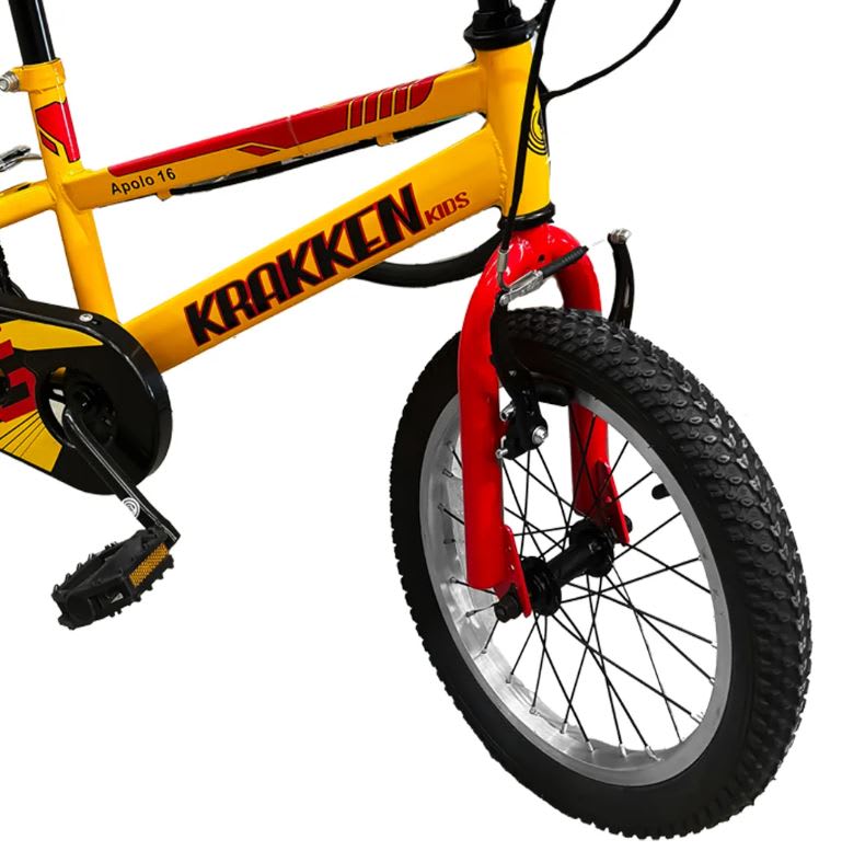 Bicicletas Mtb Boy Steel Hero 16 Krakken Amarillo5