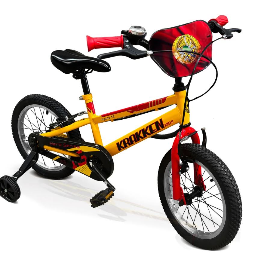 Bicicletas Mtb Boy Steel Hero 16 Krakken Amarillo2
