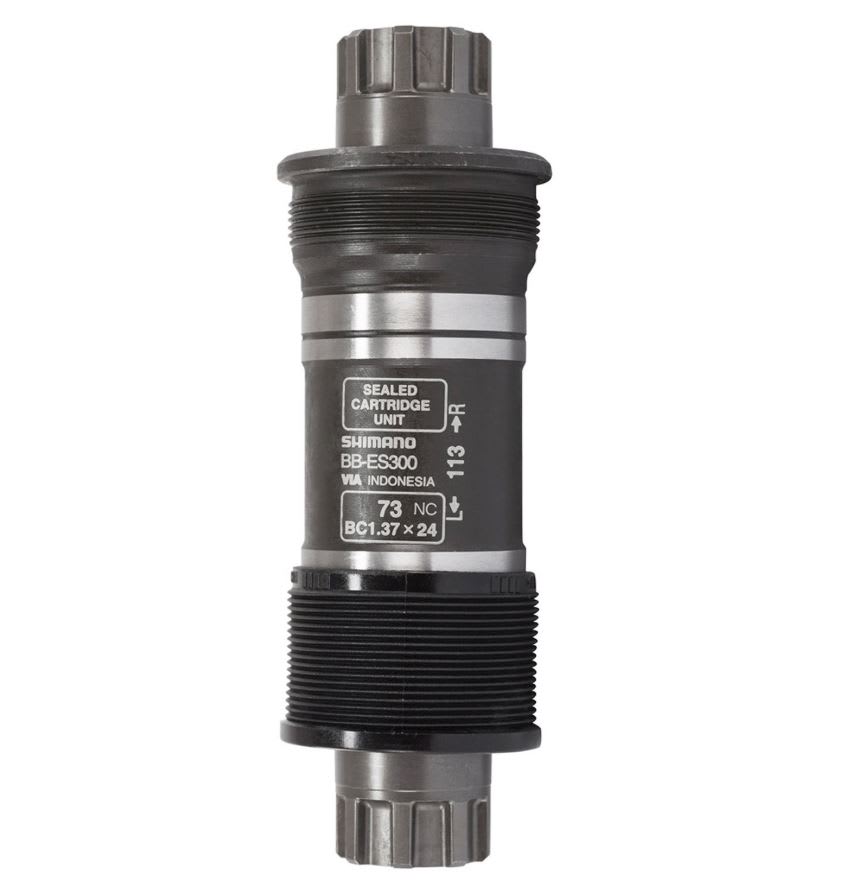 EJE DE MOTOR SHIMANO BB-ES300, SPLINED/HOLLOW-TYPE AXLE, 121MM BSA 73MM1