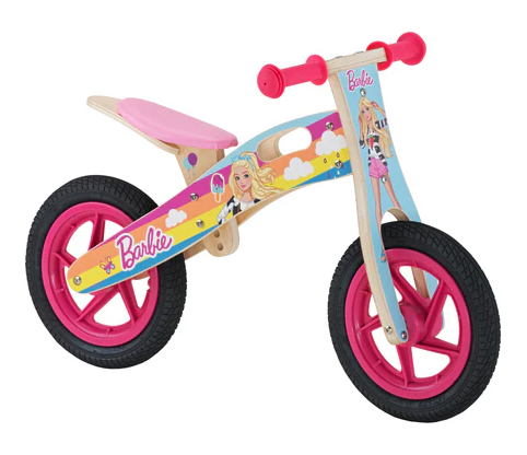 BARBIE BICICLETA MADERA FUCSIA / CELESTE1