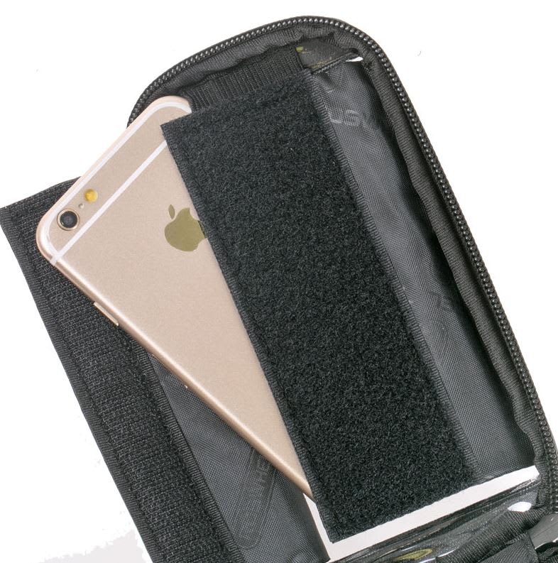 BOLSO PARA CELULAR ROSHWEEL NEGRO / VERDE2