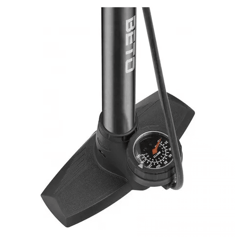 Bombín Pie BETO con manometro Gris2