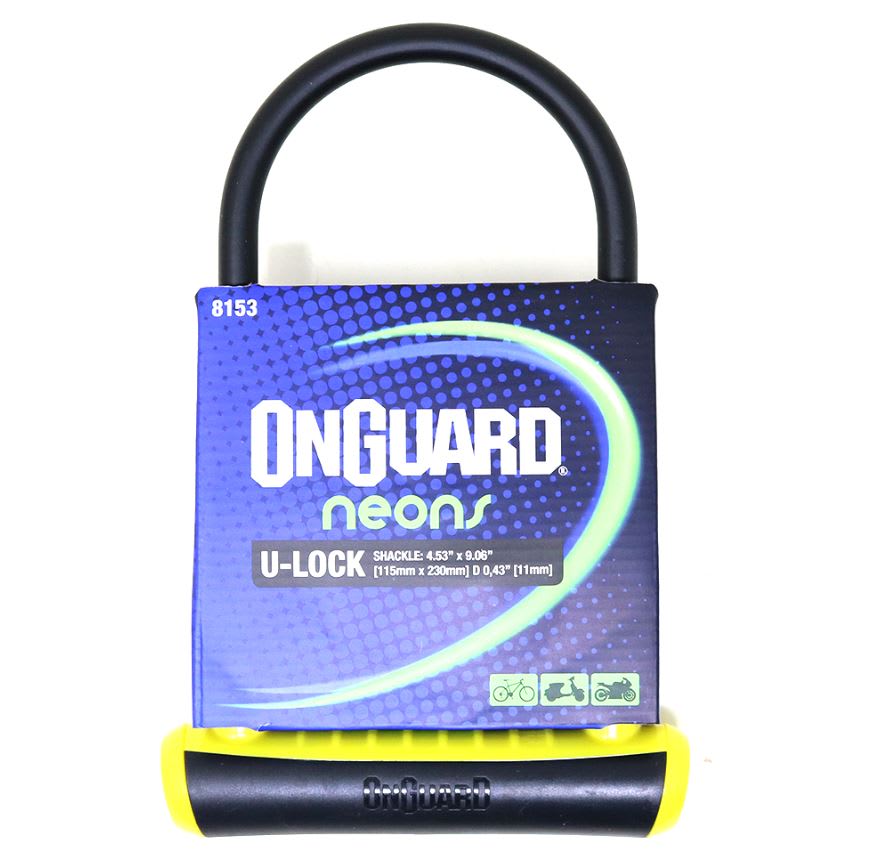 Candado OnGuard Llave U-Lock NS 115X230mm Amarillo2