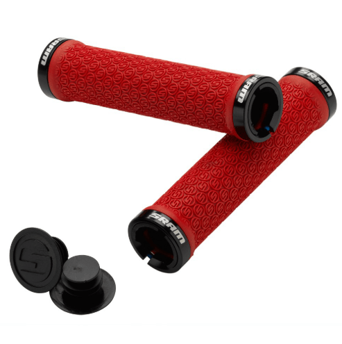 Puños SRAM DH Doble Lock On 139mm Rojo3