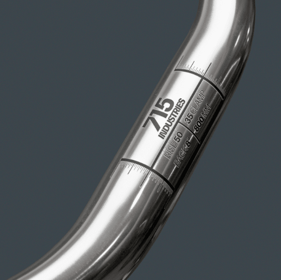 MANILLAR 715IND RISER SILVER 35 CLAMP RISE: 40MM2