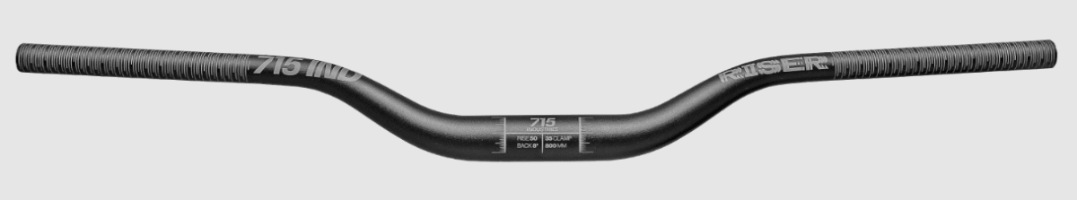 MANILLAR 715IND RISER BLK/GRAY 35 CLAMP RISE 40 MM3