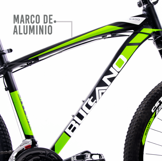 Bicicleta Buccano MTB S400 aro 26 aluminio verde5