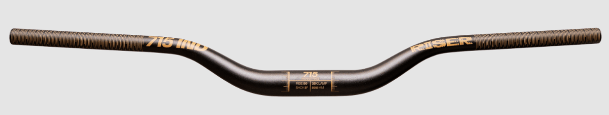 MANILLAR 715IND RISER BLK/BROWN 35 CLAMP RISE: 50MM2