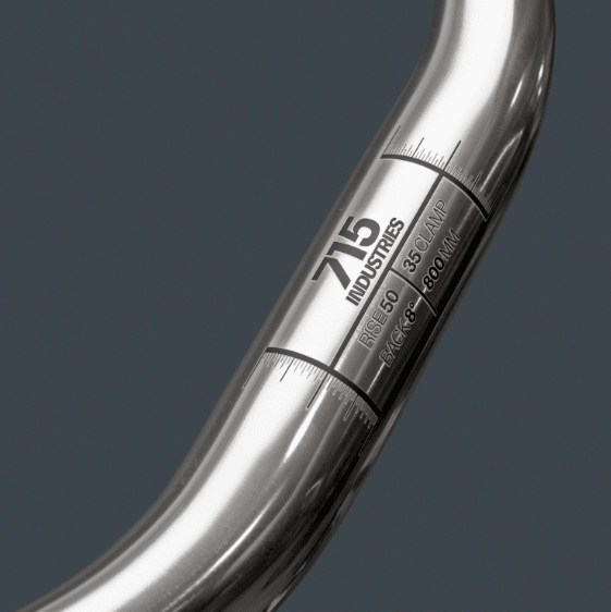 MANILLAR 715IND RISER SILVER 35 CLAMP RISE: 50MM2