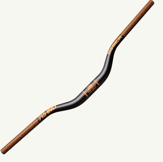 MANILLAR 715IND RISER BLK/ORANGE 35 CLAMP RISE: 50MM1