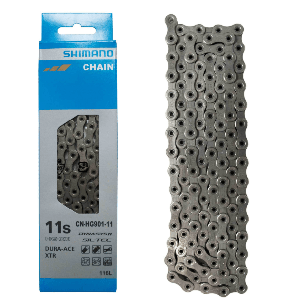 CADENA SHIMANO 11V. CN-HG901-11 11v compatible con rutera ,mtb, e-bike 116 LINKS1