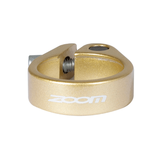 COLLERIN DE SILLÍN ZOOM AT-115 DIAMETRO 31.8 MM, COLOR DORADO MATERIAL ALUMINIO1