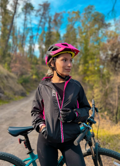 CORTAVIENTO TRIP BLACK/PINK TALLA L3