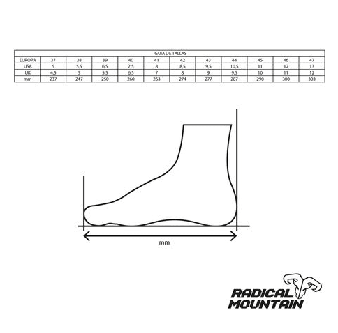 Zapatilla MTB RADICAL MOUNTAIN TALLA 415