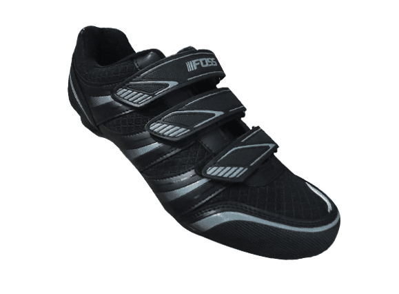 Zapato FOSS Ruta RV-1, Black/Gray, 3 Velcros, T/431