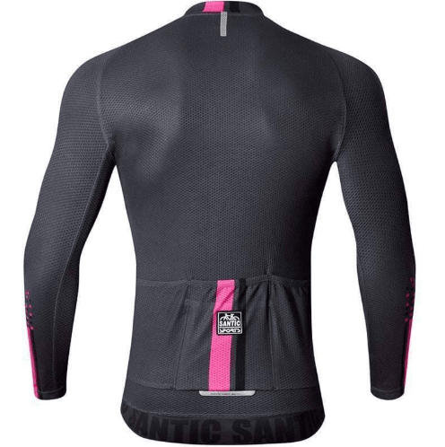 Tricota Santic manga larga ciclismo gris hombre L2