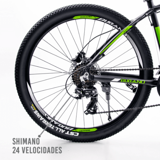 BICICLETA BUCCANO 26 BLACK GREEN2