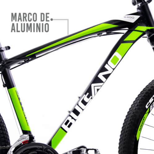 BICICLETA BUCCANO 26 BLACK GREEN5