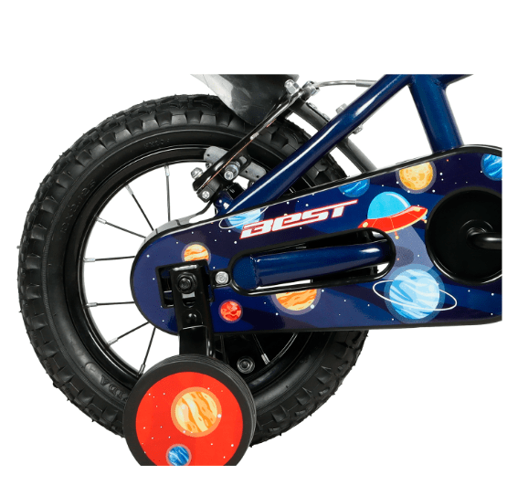 BICICLETA BEST ZOOM NIÑO 12 AZUL SPACE 12/ACERO/1V/VBRAKE/MTB/NIÑO3
