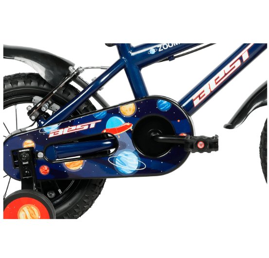 BICICLETA BEST ZOOM NIÑO 12 AZUL SPACE 12/ACERO/1V/VBRAKE/MTB/NIÑO4