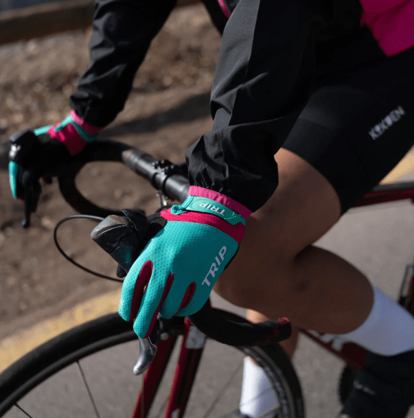 GUANTE LARGO TRIP BLUE/PINK TALLA M4