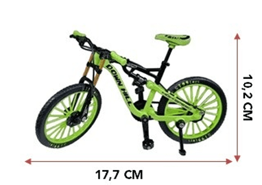 MINI BICI VERDE (ACCESORIO DECORACIÓN EN MINIATURA)2