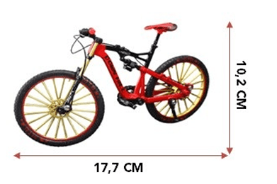 MINI BICI ROJA (ACCESORIO DECORACIÓN EN MINIATURA)2