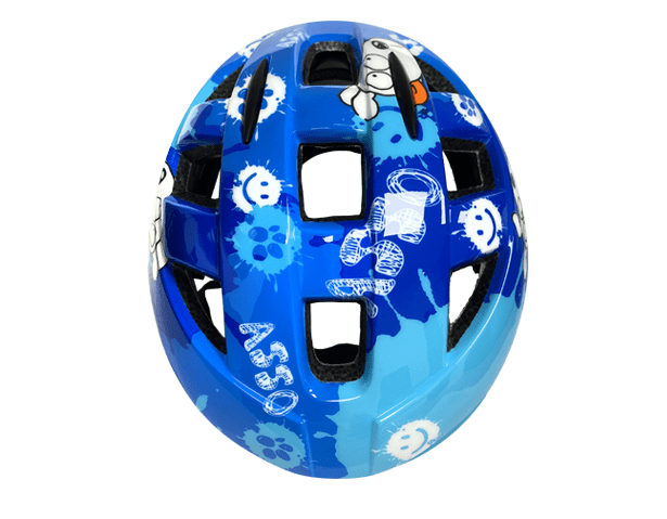 Casco FOSS Niño, In-Mould, Blue Dog, 46-51cm.3