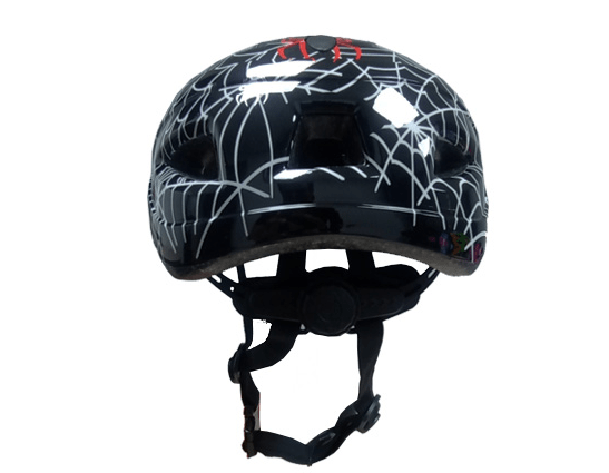 Casco FOSS Niño, In-Mould, Black Spider, 48-542