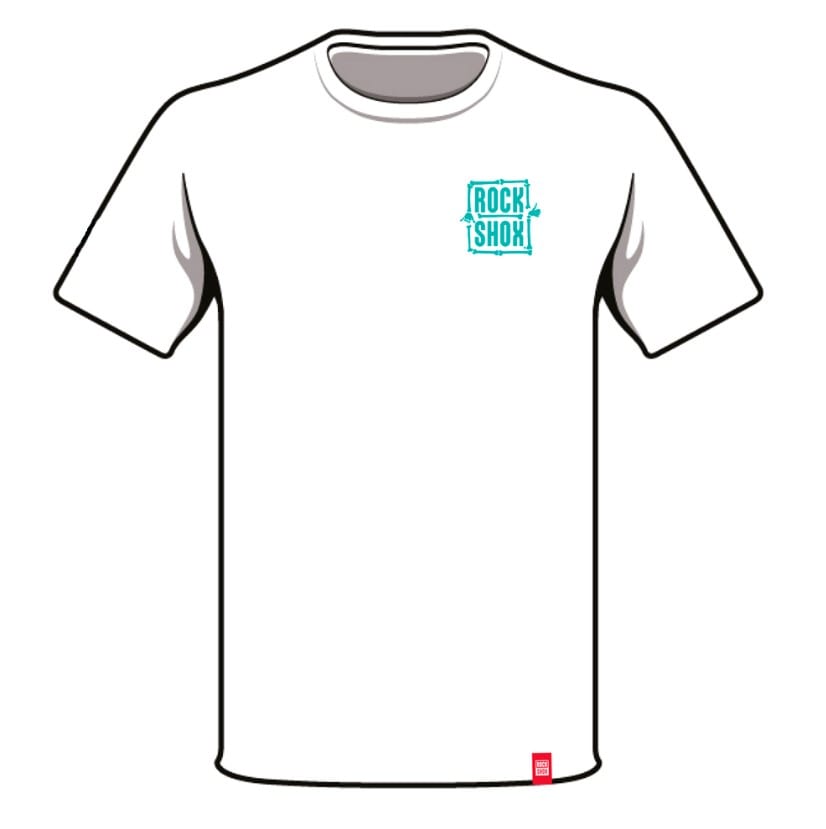 polera ROCK SHOX First There Blanco XL1