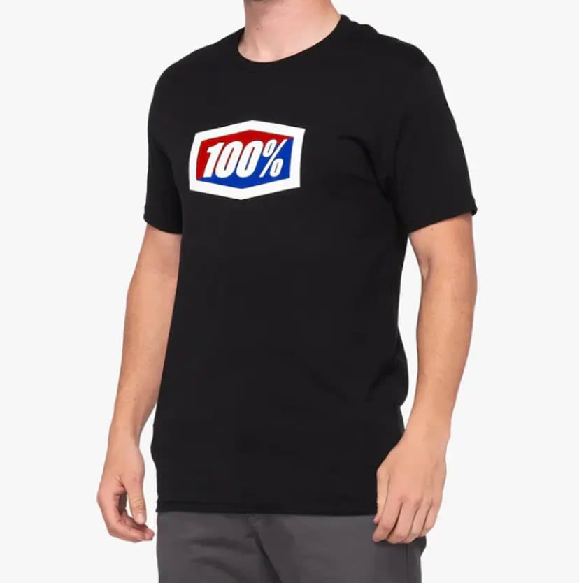 POLERA 100% OFFICIAL LOGO BLACK MANGA CORTA ( L )1