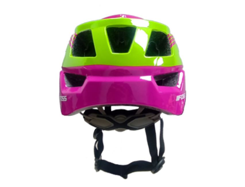 Casco FOSS Niña, Endurance, In-Mould, Green/Pink, 44-522
