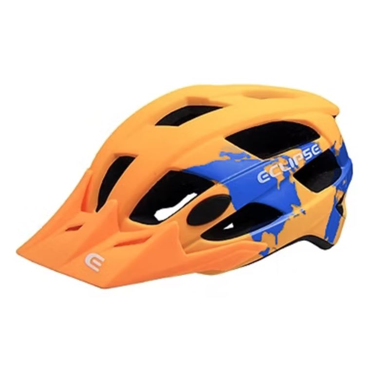 CASCO MTB ECLIPSE MOD-ENDURO AZUL - ORANGE L1