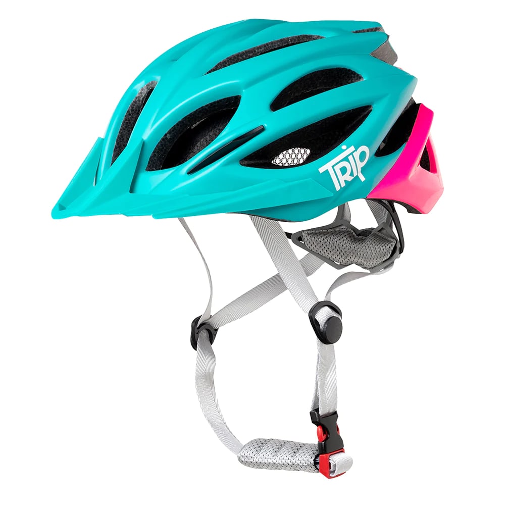 Casco Trip MTB Blue Pink1