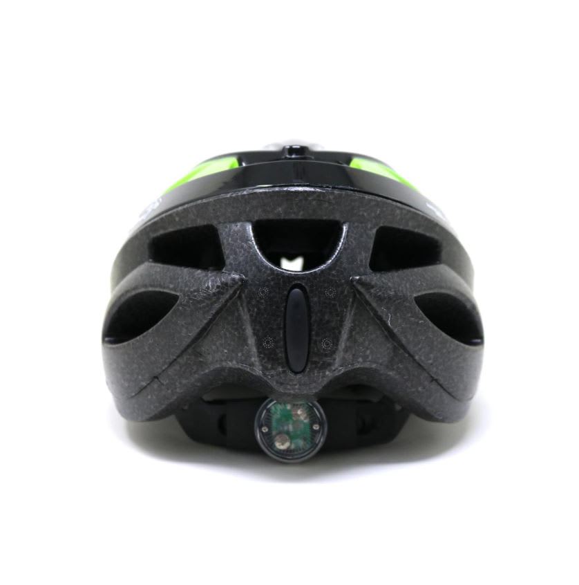 Casco Radical Mountain MTB NT Con Luz Negro Verde L 58-62cm3