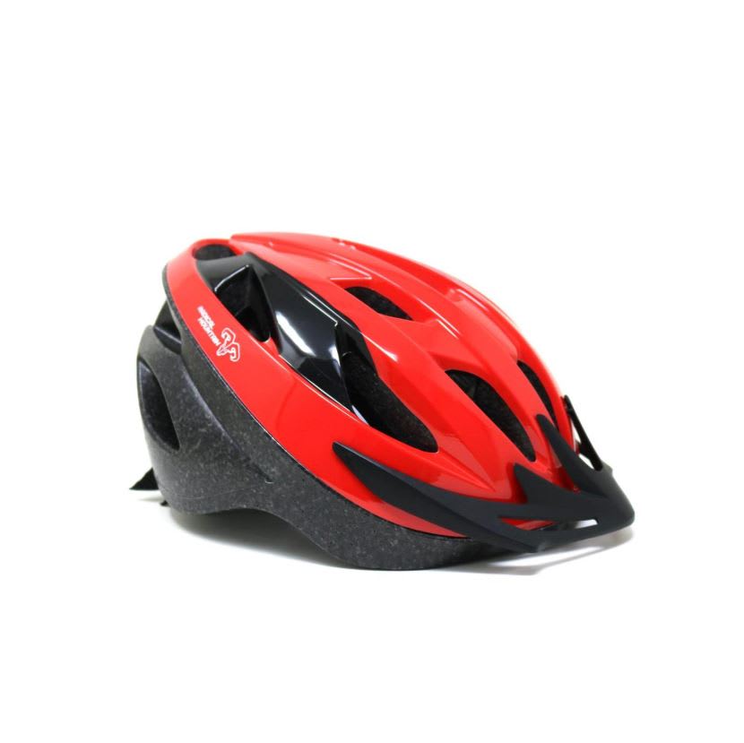 Casco Radical Mountain MTB NT Con Luz Rojo Negro L 58-62cm2
