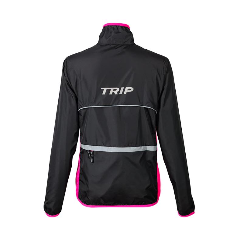 CORTAVIENTO TRIP BLACK/PINK TALLA S1