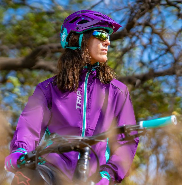 CORTAVIENTO TRIP PURPLE/BLUE TALLA S2