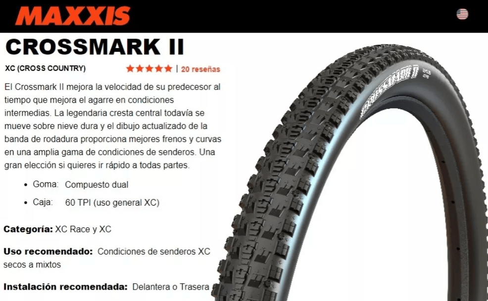 Neumático MAXXIS ALAMBRE 27.5 x 2.25 Crossmark II2