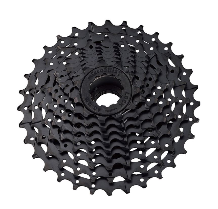 PIÑÓN CASSETTE MICROSHIFT CAJA 8V 11-32T BLACK CS-H0811
