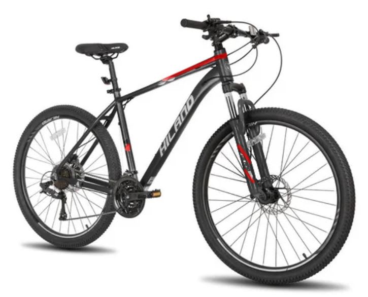 Hiland Men MTB aro 27.5 aluminio negro / rojo4