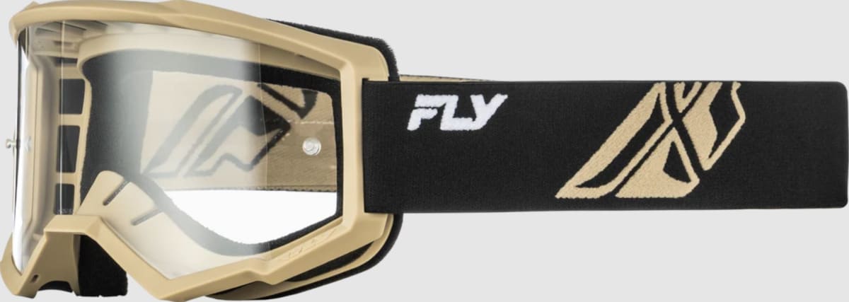 FOCUS GOGGLE BLACK/KHAKI W/ CLEAR LENS1