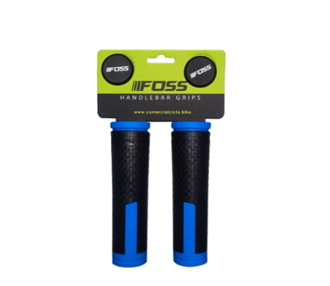 Puños FOSS Kraton Black/Fluor Blue2