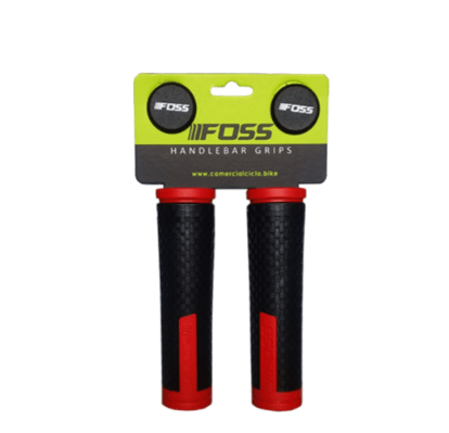 Puños FOSS Kraton Black/Fluor Red2