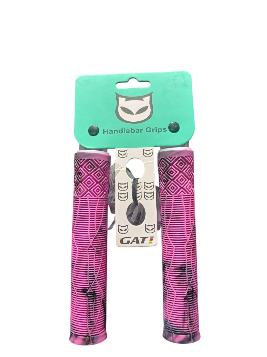PUÑOS GOMA RACE GATI NEGRO ROSADO 166MM LARGO2