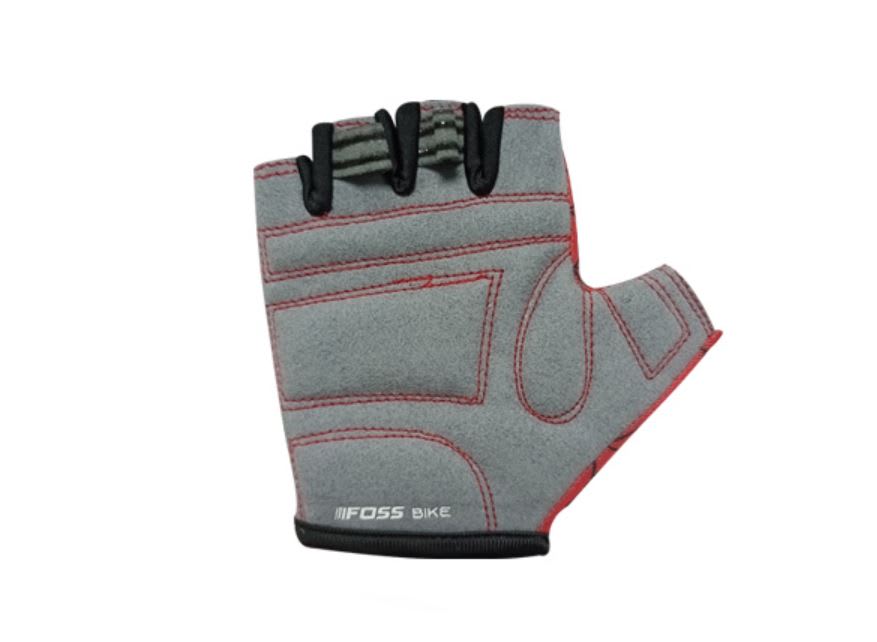 Guante FOSS Niño Lycra Acolchado Spider, Red/Black, Talla 5 - 6 Años.2