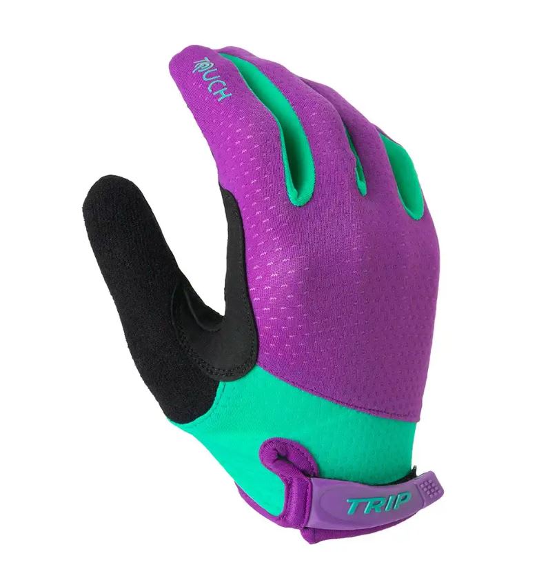 Guante Largo TRIP Touch gel PURPLE / BLUE XS1